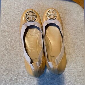 Tory Burch size 9 Tan ballet flats